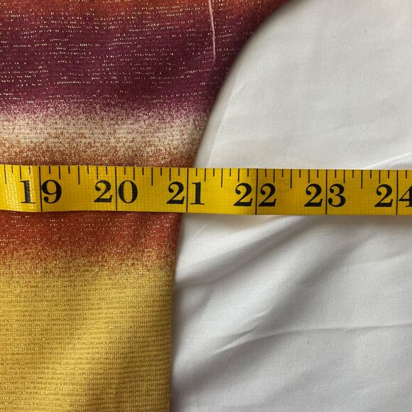 Maurices Multicolor Striped Short Sleeve Round Neck Shirt Size Large Women’s - Picture 9 of 10